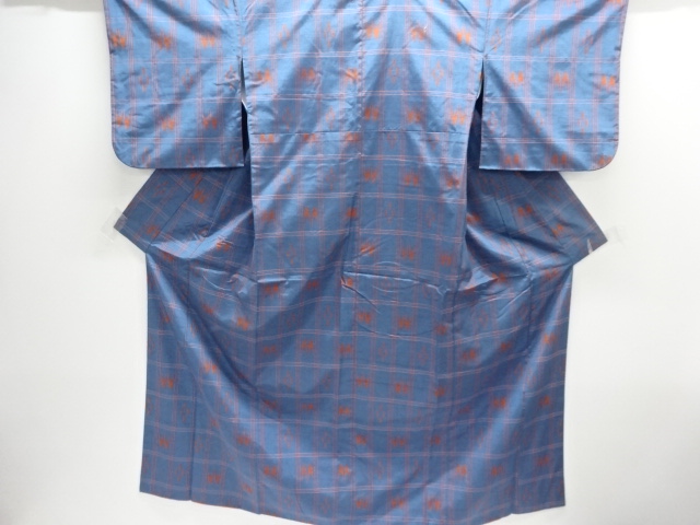 JAPANESE KIMONO / TSUMUGI / ENSEMBLE / WOVEN GRID